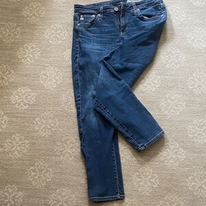 AG  The Stilt Crop Blue Jeans